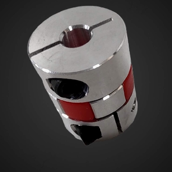 Parkljasta spojka iz aluminija ID 6mm OD 10mm